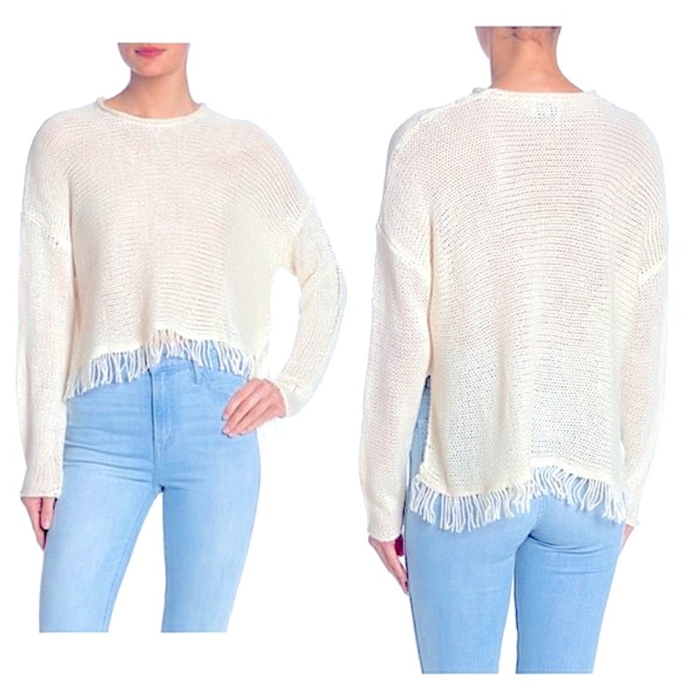 Show me your MuMu “Frida Fridge” Sea Salt knit Cream Sweater!